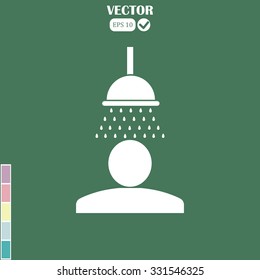 Shower image vector illustration