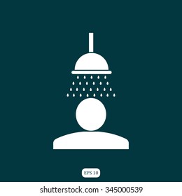 Shower image vector illustration