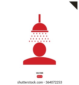 Shower image vector illustration