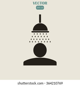 Shower image vector illustration
