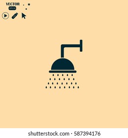 Shower image vector illustration