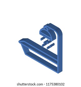 Shower isometric left top view 3D icon