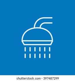 Shower line icon.
