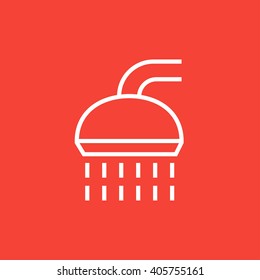 Shower line icon.