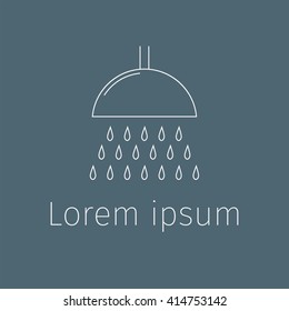 Shower line icon