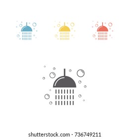 Shower line icon