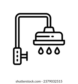 shower line icon. vector icon for your website, mobile, presentation, and logo design.