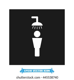 Shower male icon vector illustration EPS 10