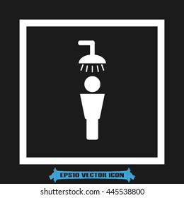 Shower male icon vector illustration EPS 10
