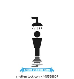 Shower male icon vector illustration EPS 10