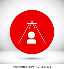 Shower for man  vector icon 