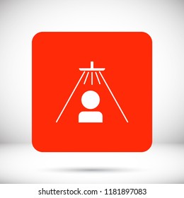 Shower for man  vector icon 