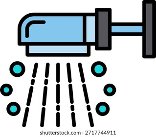Ducha Nuevo Vector de diseño de iconos creativos
