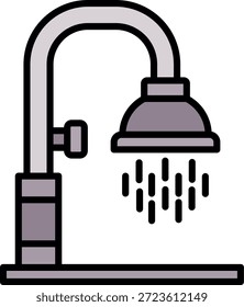 Ducha Nuevo Vector de diseño de iconos creativos