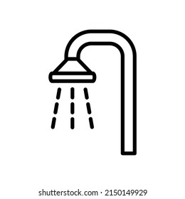 Dusche neue Symbol, einfache Vektorgrafik