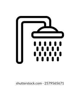 Shower Outline Icon. Shower Icon