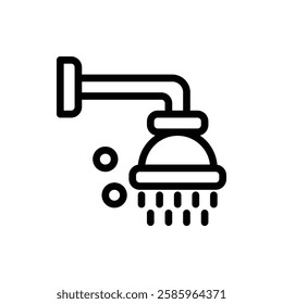 Shower Outline Icon. Shower Icon
