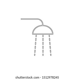 shower outline icon. Element of spa for mobile concept and web apps icon. Outline, thin line icon for website design and development, app development