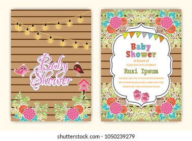 Shower party invitation to print children Stationery Cards Birthday.