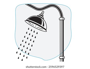 A Shower pictogram illustrator Vector