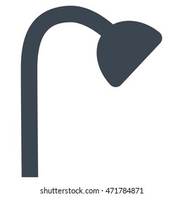 Shower Pipe icon. Vector style is flat iconic symbol, smooth blue color, white background.