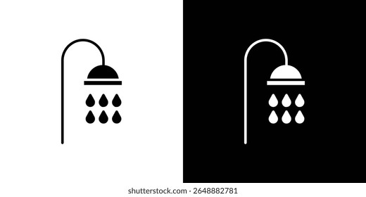 Shower place icon of a flat style vector