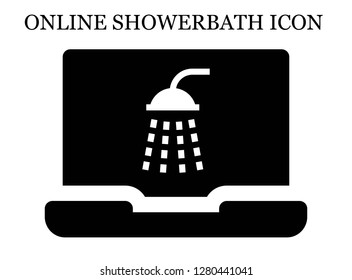 Shower search icon. Editable Shower search icon for web or mobile.