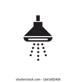 Shower sign icon design isolated on white background. vector illustration