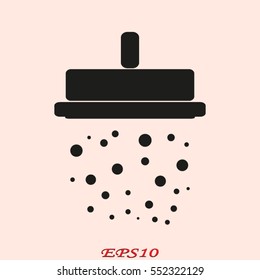 shower, sign, symbol, vector illustration eps10