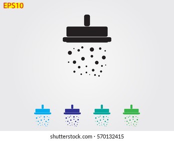 shower, sign, symbol, vector illustration eps10