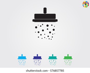 shower, sign, symbol, vector illustration eps10
