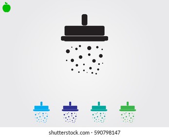 shower, sign, symbol, vector illustration eps10
