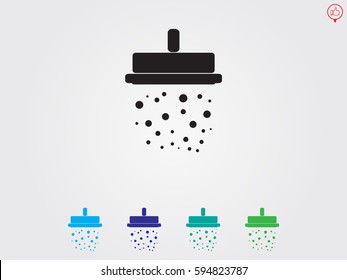 shower, sign, symbol, vector illustration eps10