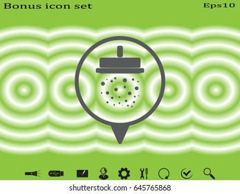 shower, sign, symbol, vector illustration eps10