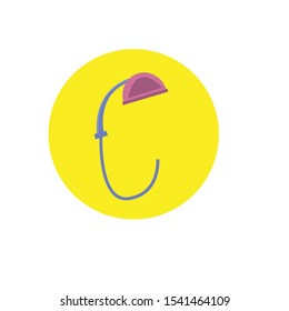 shower simple clip art vector illustration