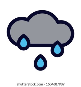 Shower. Simple Vector Color Icon.