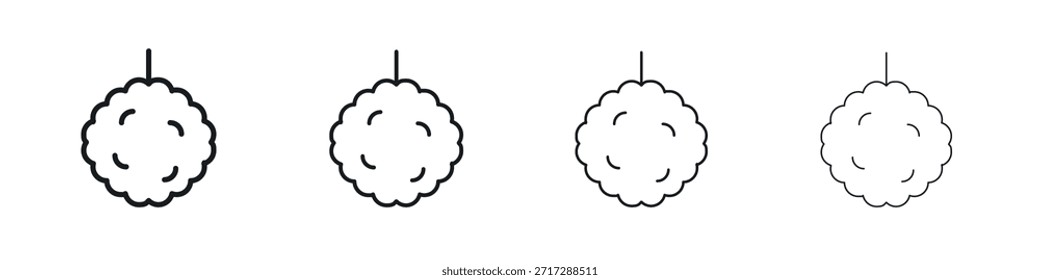 Ícone de bola de esponja do chuveiro Eps10. ícones design gráfico