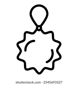 Shower sponge ball icon logo sign set vector outline