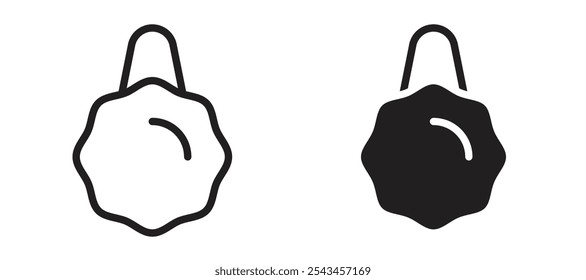 Icono de Vector de bola de esponja de ducha en negro.