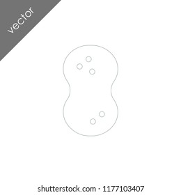 shower sponge icon