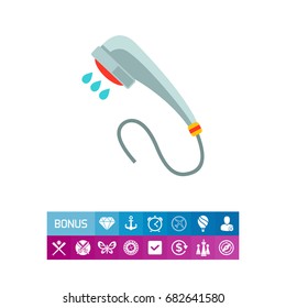 Shower spray icon