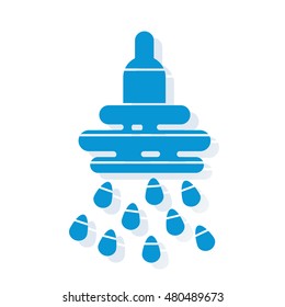 Shower stylized icon 