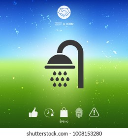 Shower symbol icon
