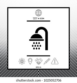 Shower symbol icon