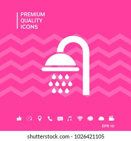 Shower symbol icon