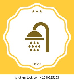 Shower symbol icon