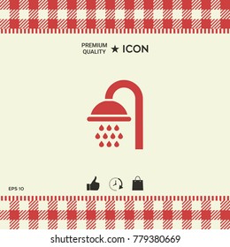 Shower symbol icon