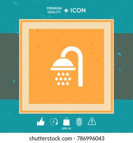 Shower symbol icon