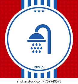 Shower symbol icon