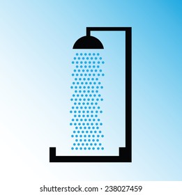 shower symbol vector illustration